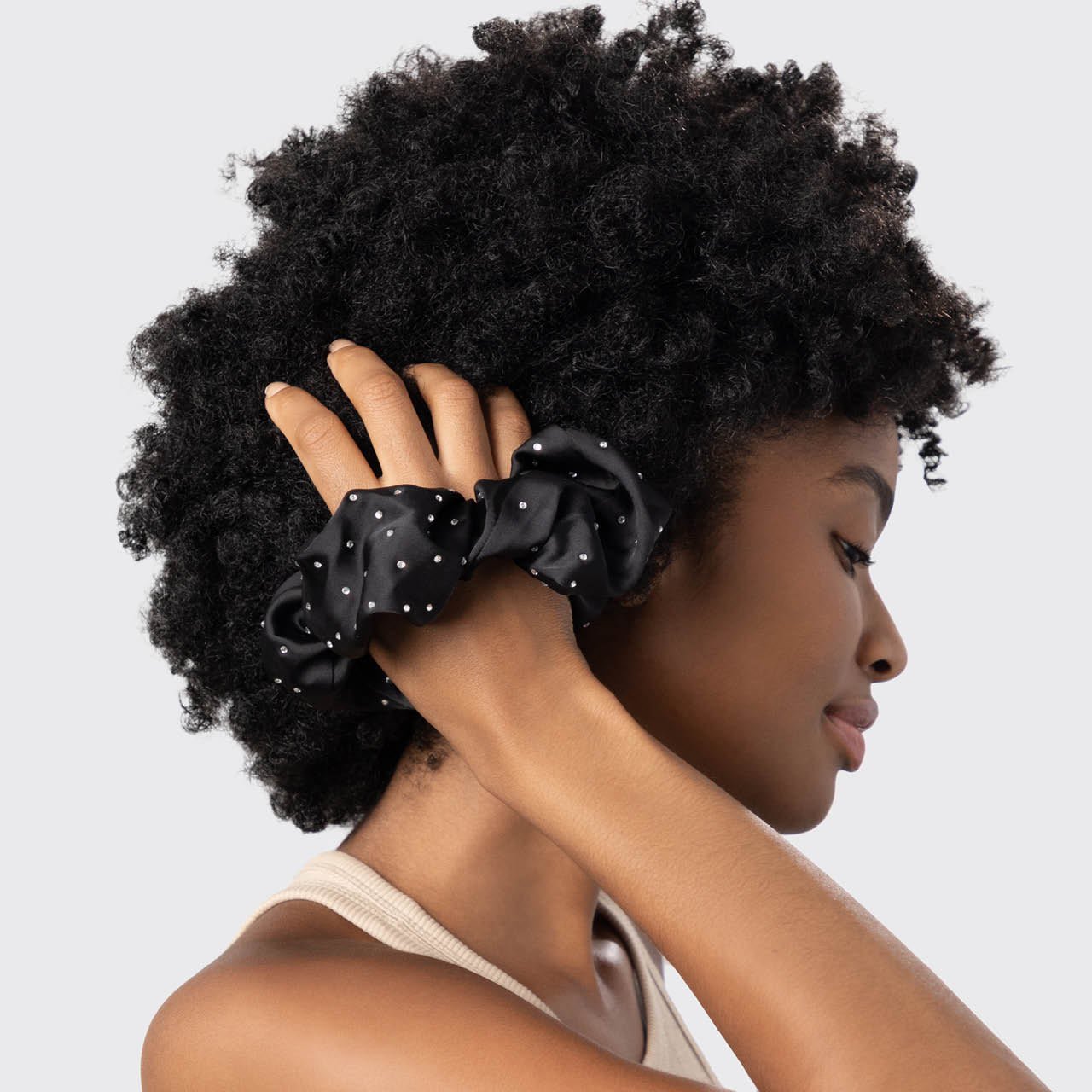 Load image into Gallery viewer, Fabric Brunch Scrunchie Rhinestone - ONE SIZE - Hair Accessories
