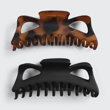 Jumbo Classic Claw Clips 2pcs - Hair Accessories