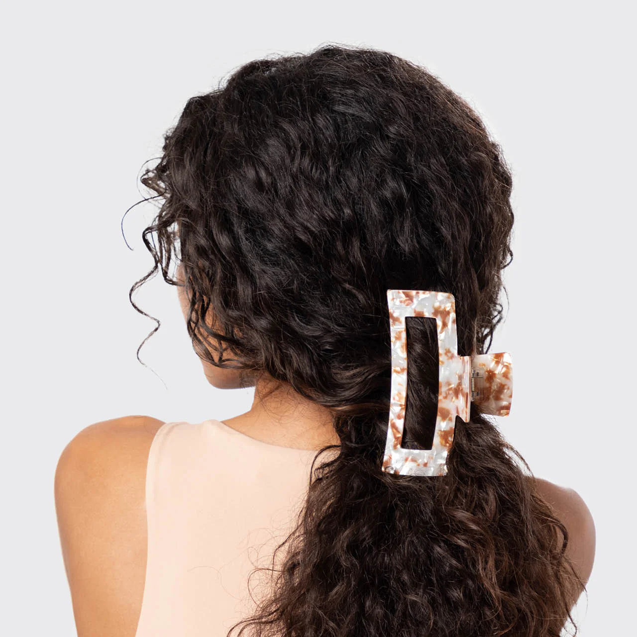 Load image into Gallery viewer, Recycled Plastic Jumbo Claw Clip Brown - ONE SIZE - Hair Accesories
