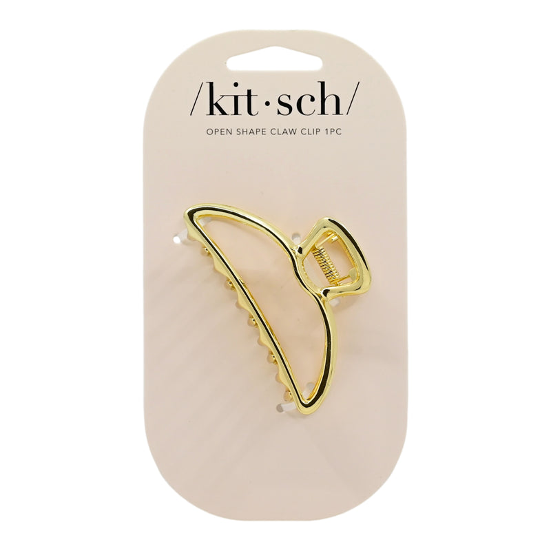 Open Shape Claw Clip Gold