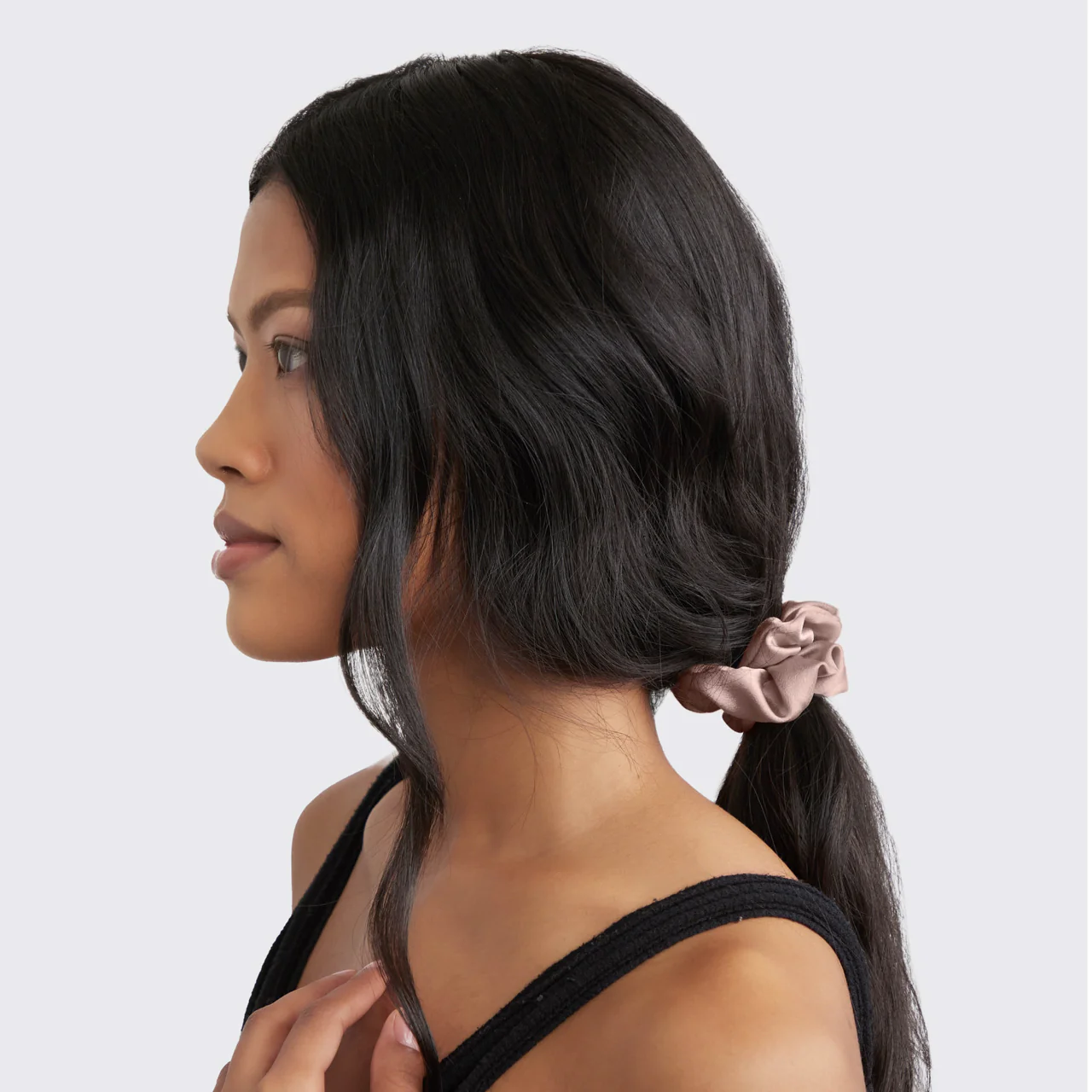 Load image into Gallery viewer, Satin Scrunchies 5pc Cameo - Hair Accessories
