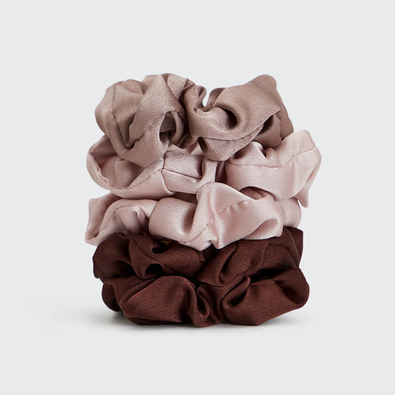 Load image into Gallery viewer, Satin Scrunchies 5pc Cameo - Hair Accessories
