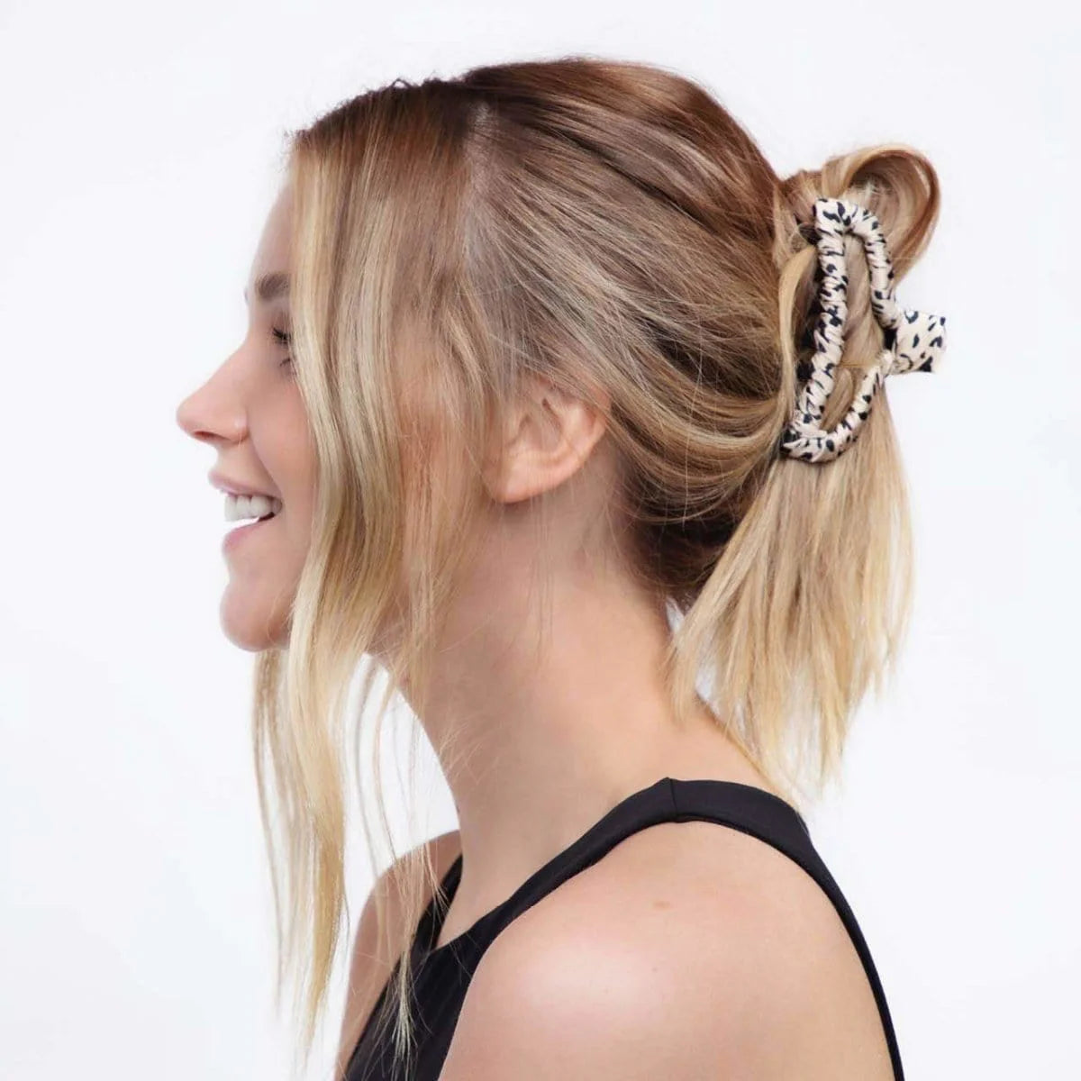 Load image into Gallery viewer, Satin Wrapped Claw Clip Leopard - ONE SIZE - Hair Accessories

