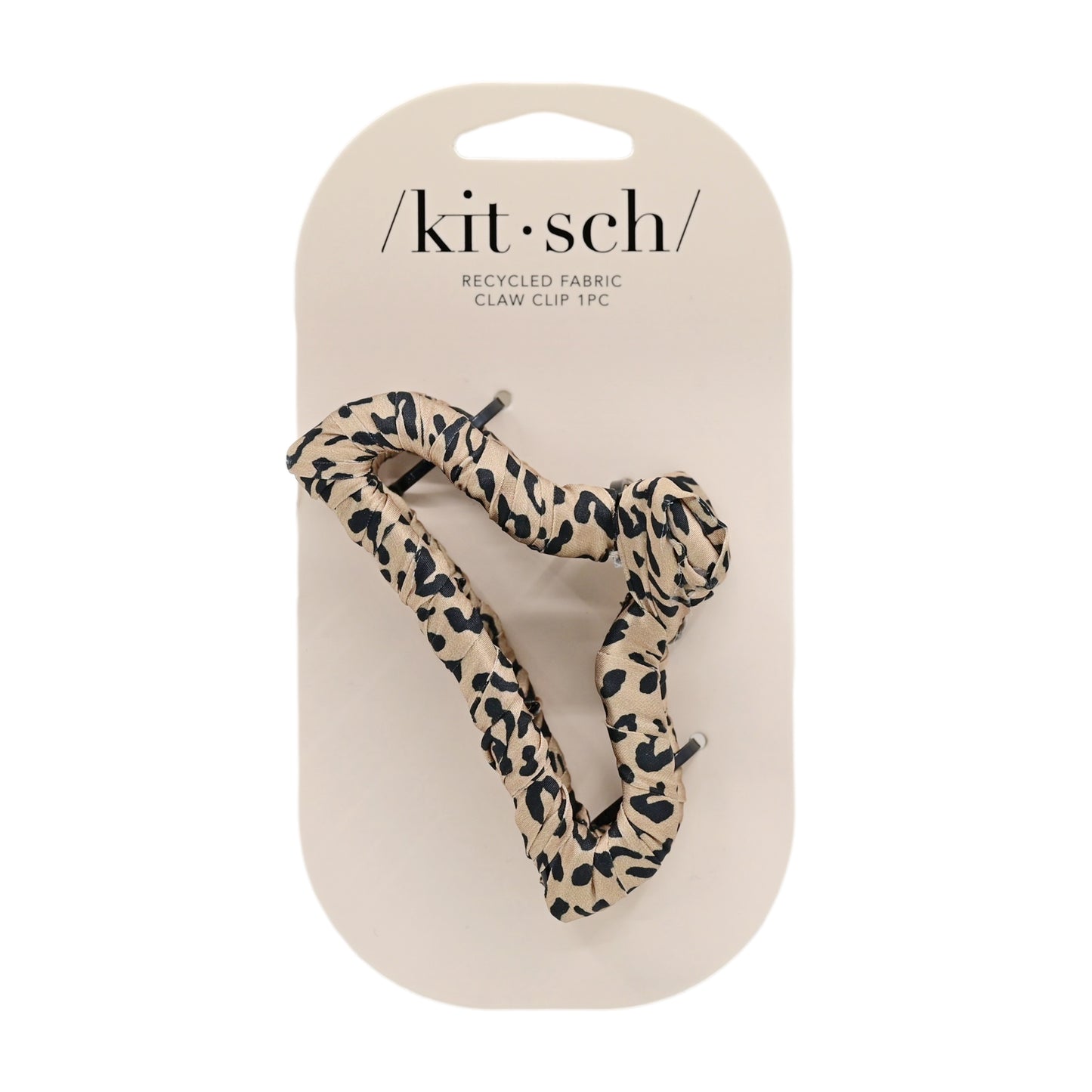 Load image into Gallery viewer, Satin Wrapped Claw Clip Leopard - ONE SIZE - Hair Accessories
