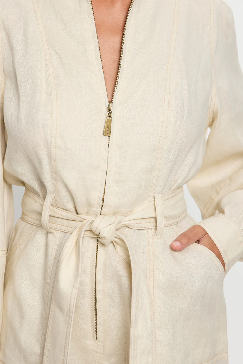 Load image into Gallery viewer, Ada Playsuit Cream
