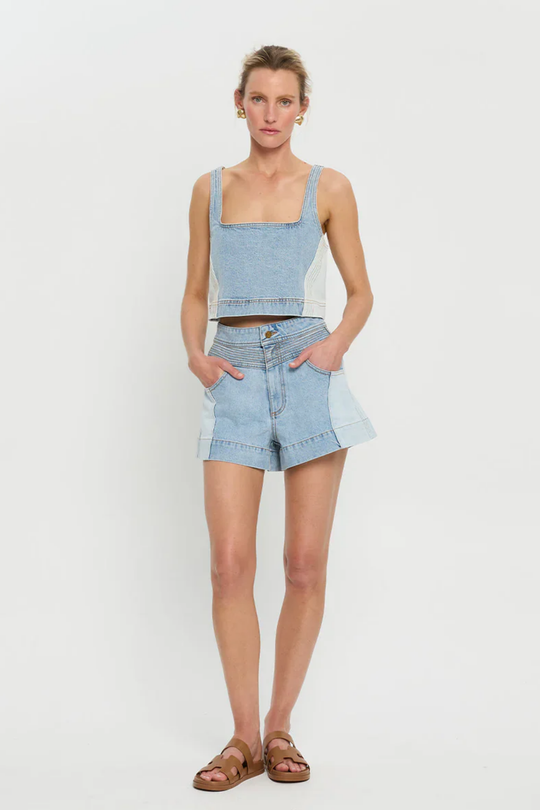 Carla Denim Top