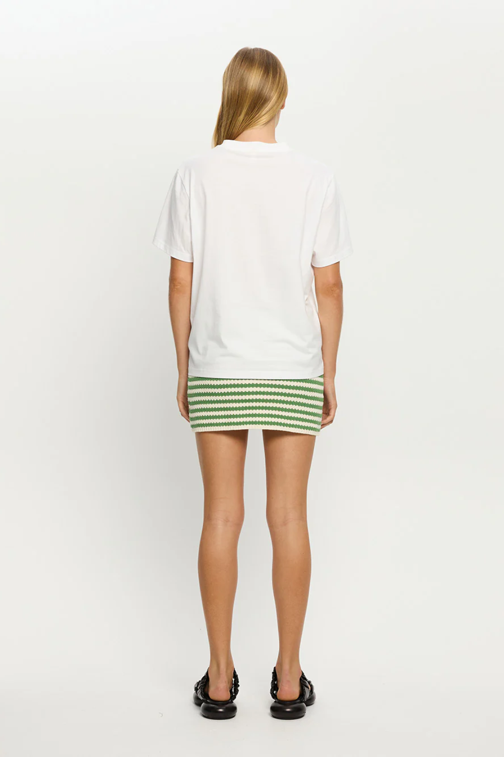 Load image into Gallery viewer, Corinne Knit Mini Skirt Stripe
