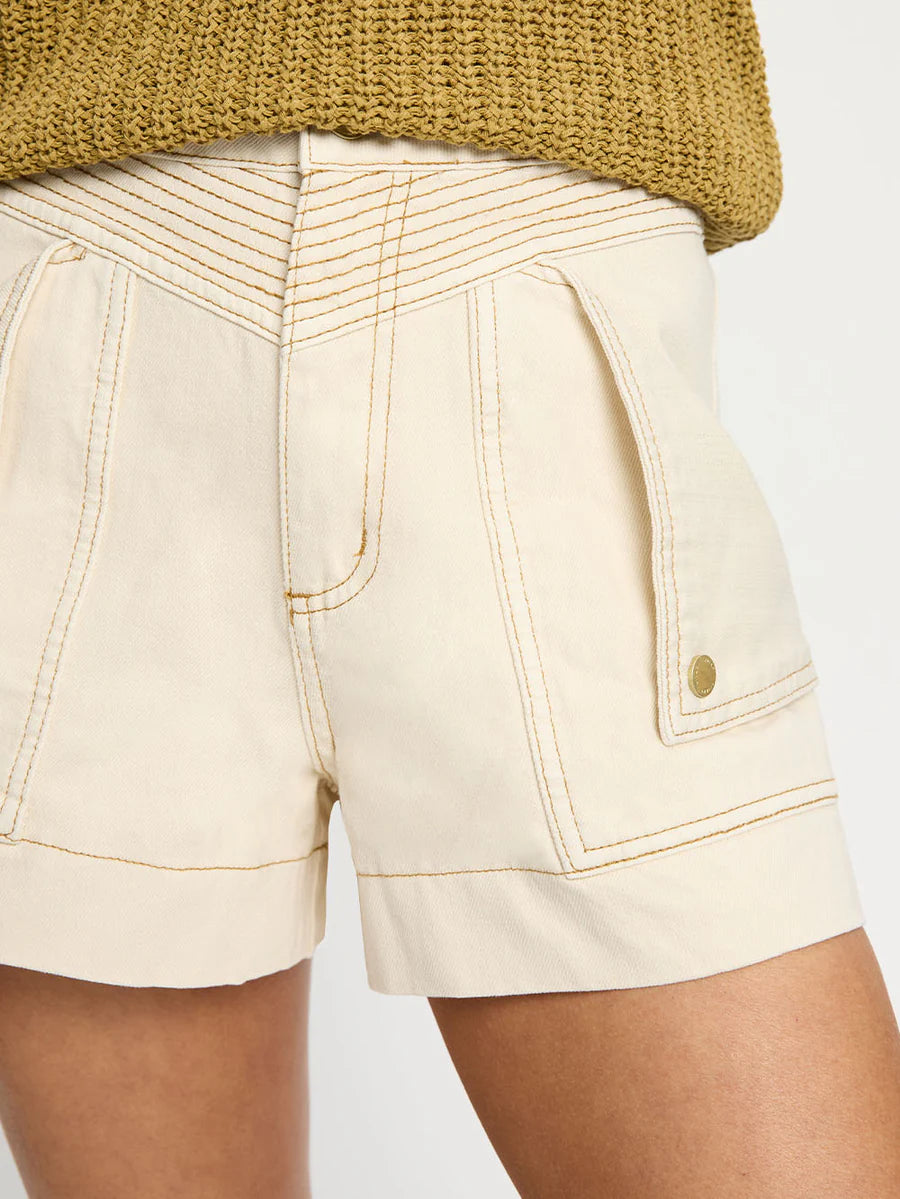 Load image into Gallery viewer, Celene Denim Short Cream
