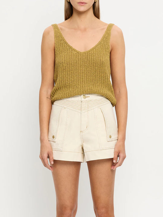 Load image into Gallery viewer, Celene Denim Short Cream
