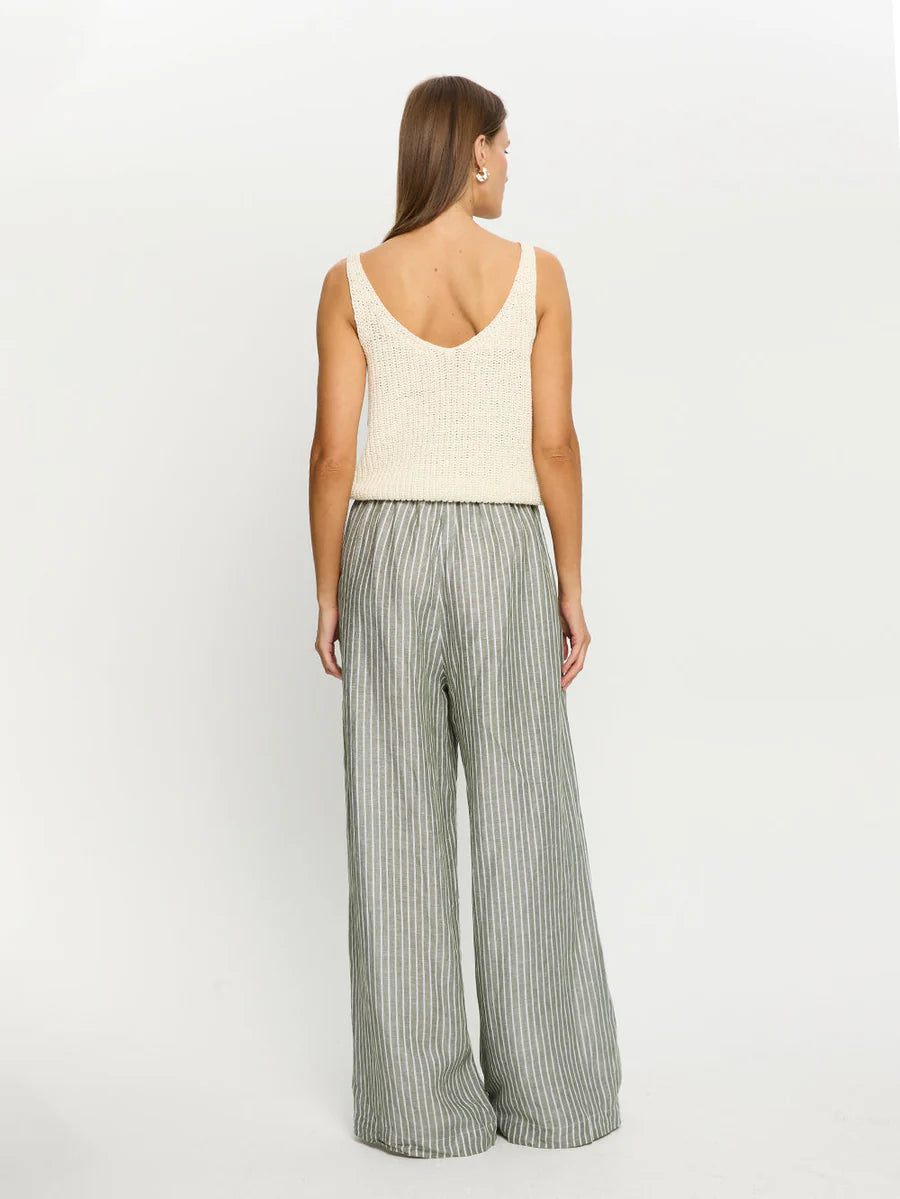 Load image into Gallery viewer, Elara Pant Green Stripe
