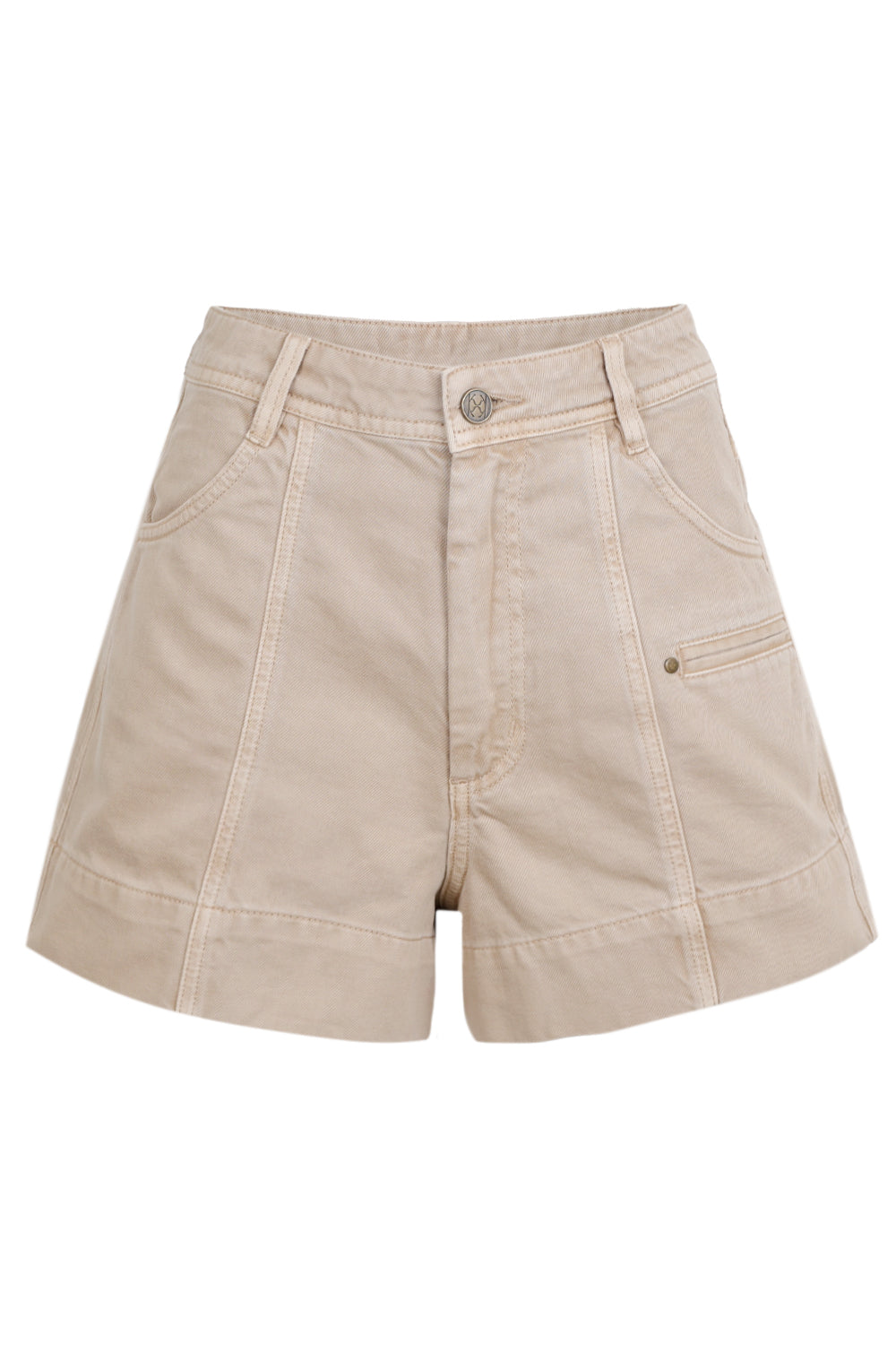 Load image into Gallery viewer, Evie Denim Short Sand
