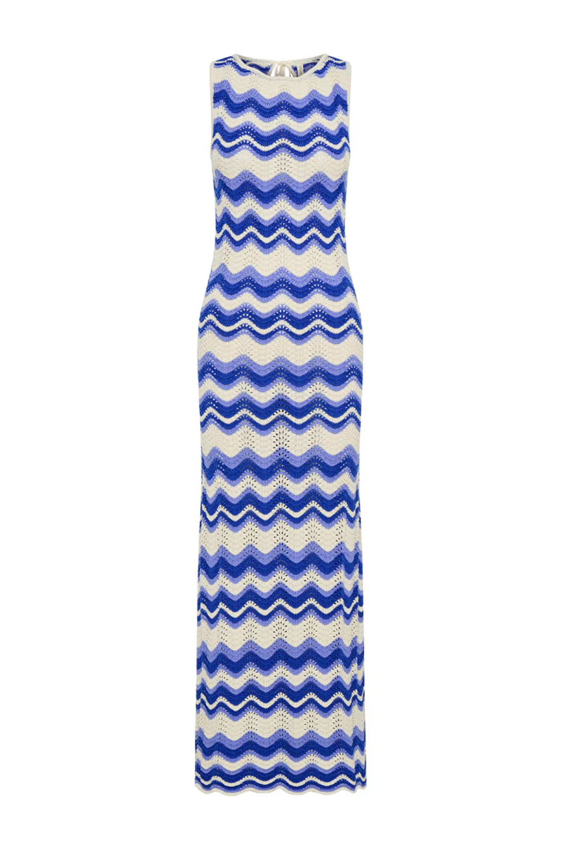 Leighton Maxi Dress Blue Wave