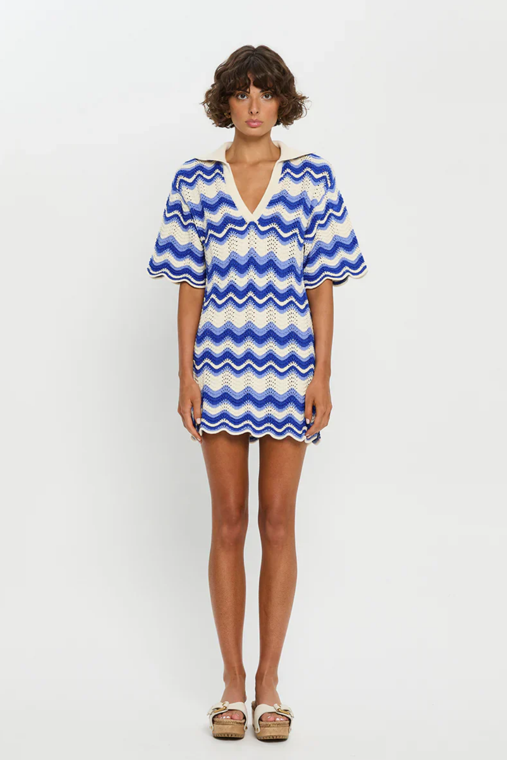 Leighton Mini Dress Blue Wave