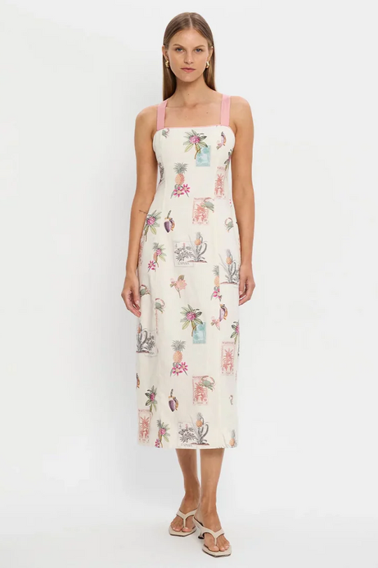 Lyra Tie Back Midi Dress
