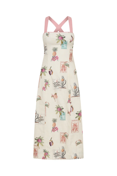 Lyra Tie Back Midi Dress