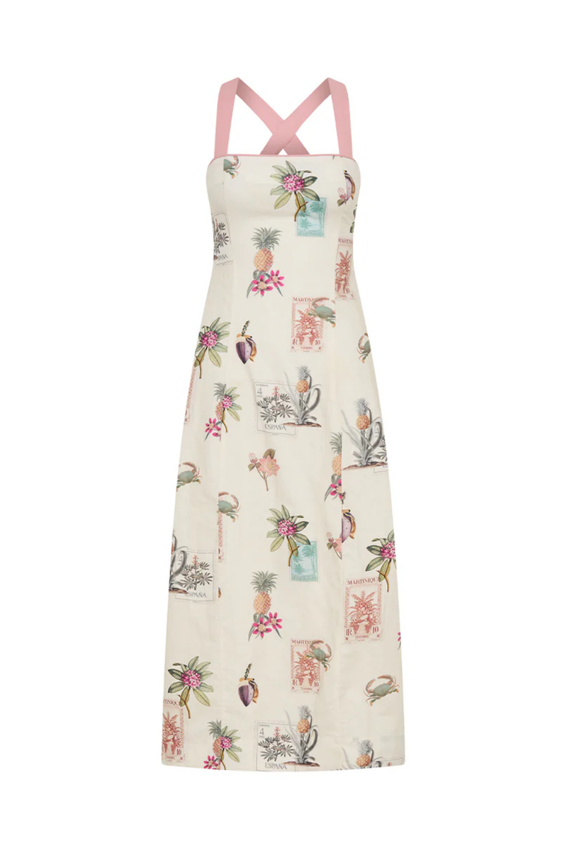 Lyra Tie Back Midi Dress