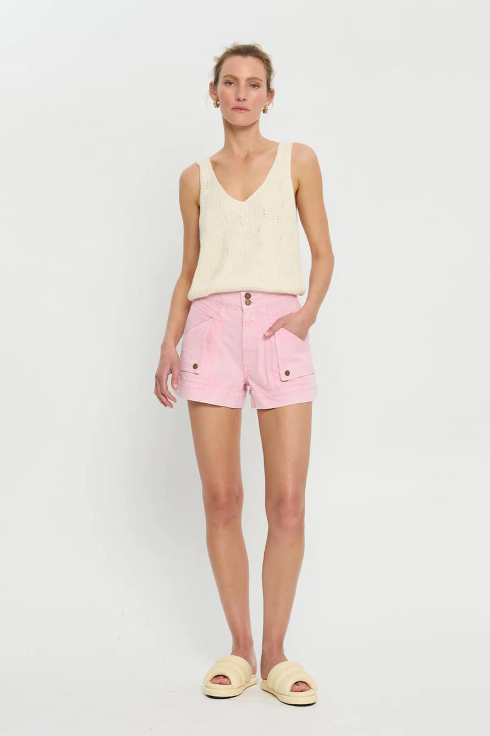 Load image into Gallery viewer, Paloma Denim Short Pink
