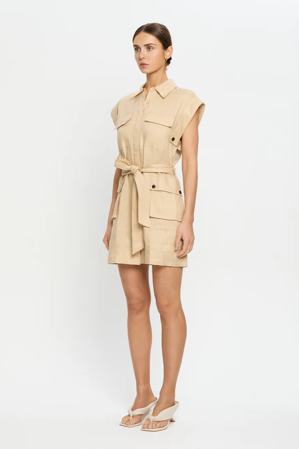 Load image into Gallery viewer, Sadie Mini Dress Cream
