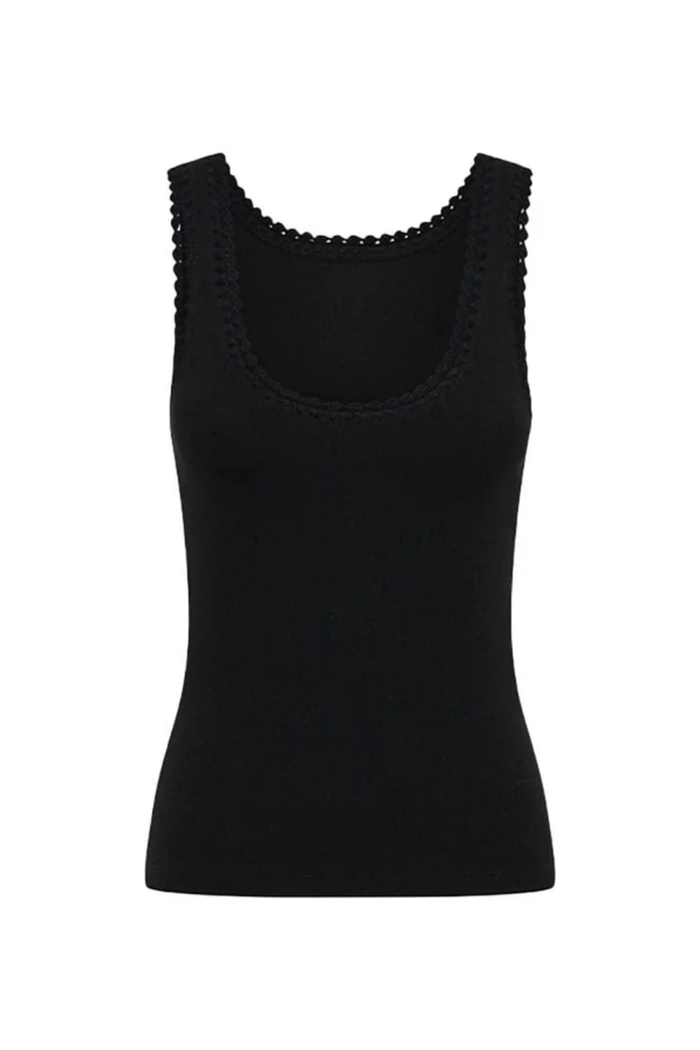 Tallulah Scoop Tank Black