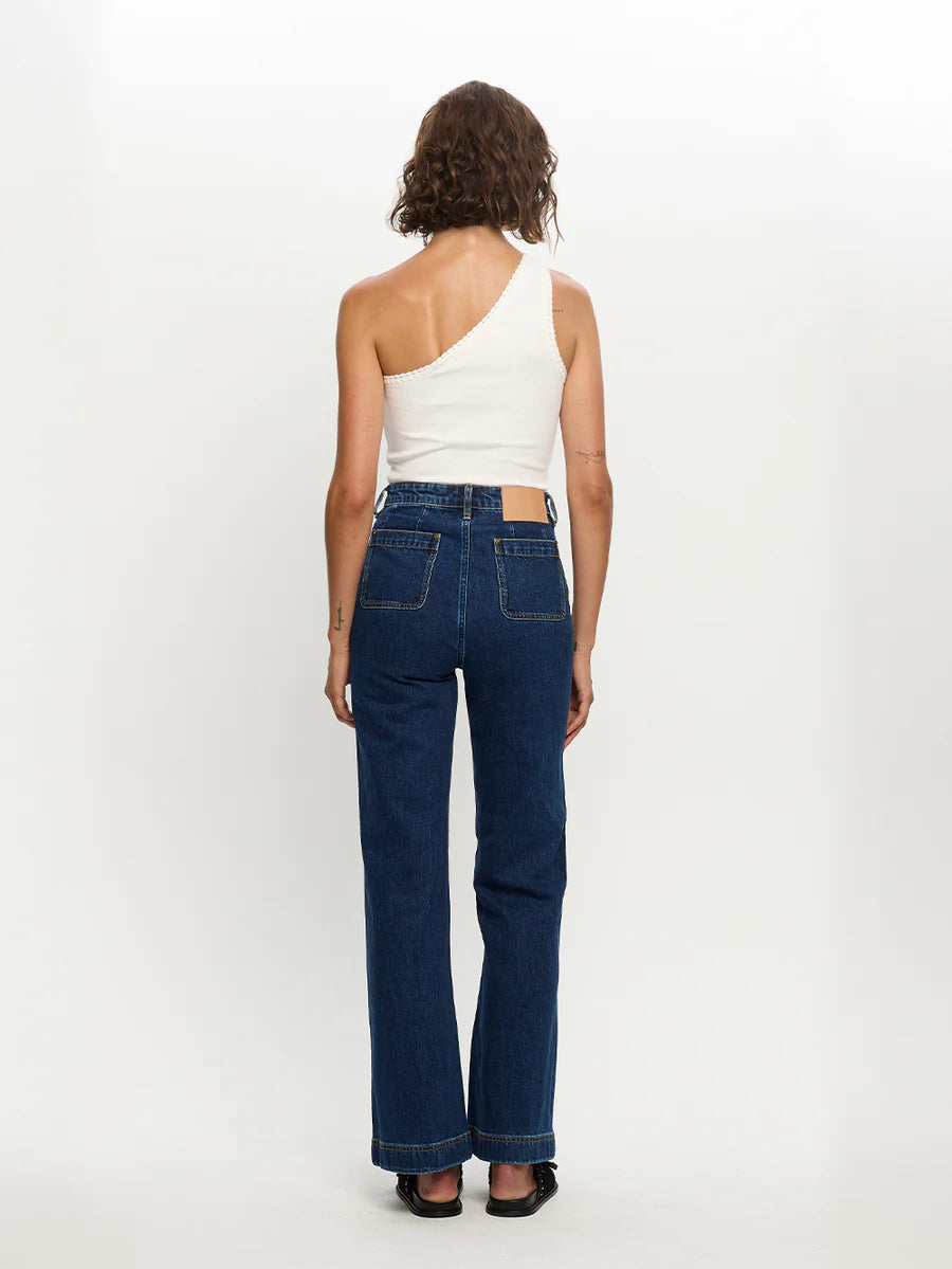 Load image into Gallery viewer, Tallulah One Shoulder Tank White
