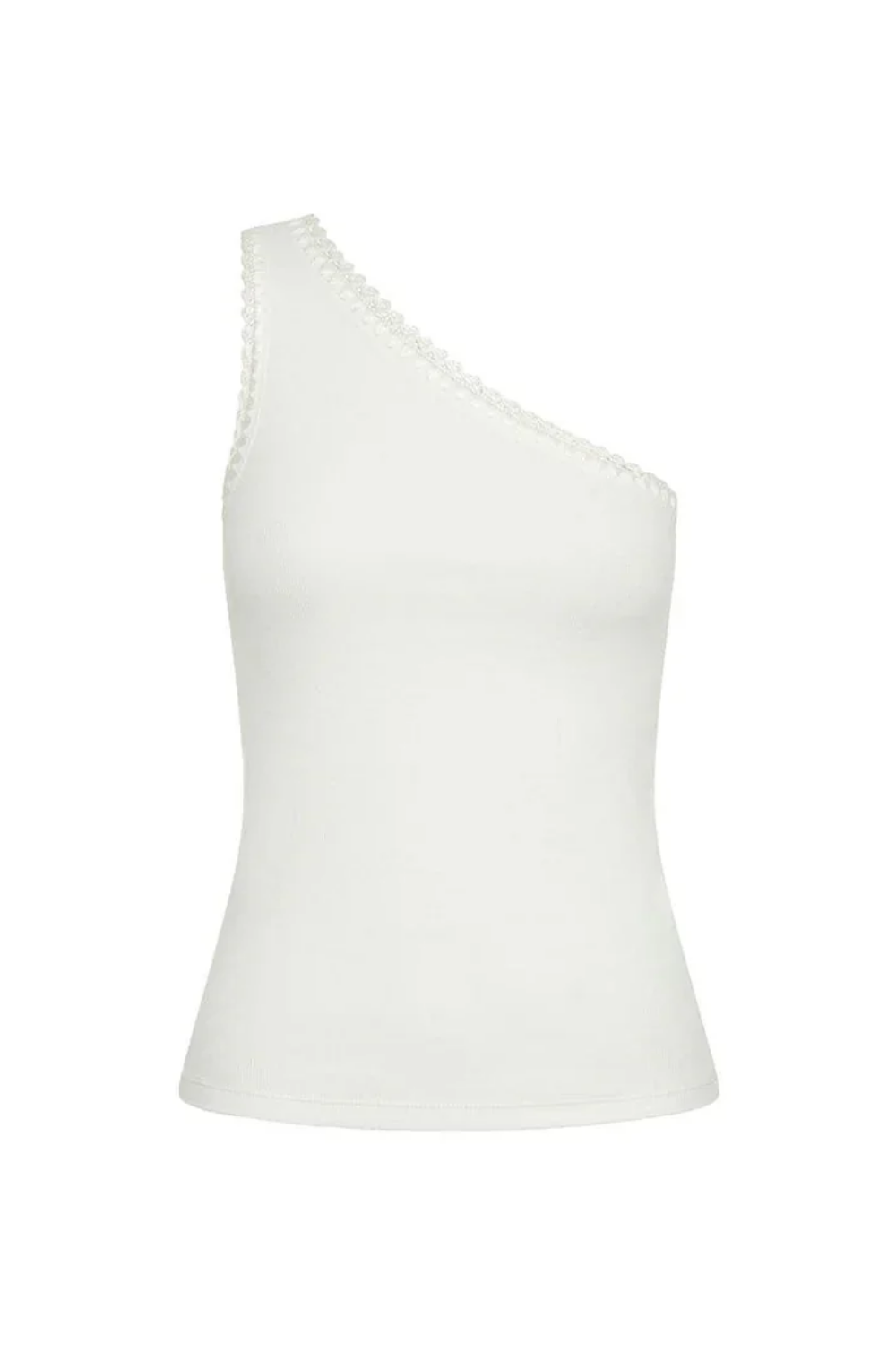 Tallulah One Shoulder Tank White