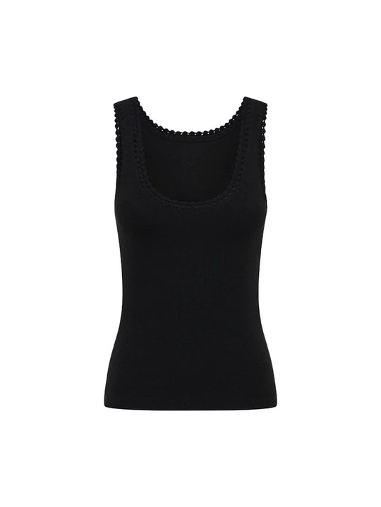 Load image into Gallery viewer, Tallulah Scoop Tank Black

