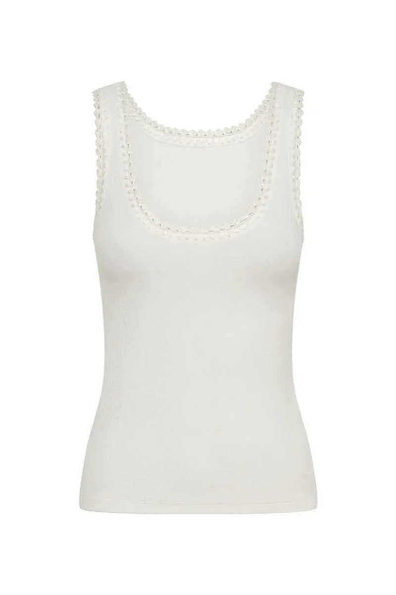 Tallulah Scoop Tank Ivory