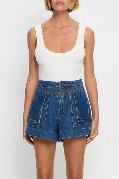 Tallulah Scoop Tank Ivory