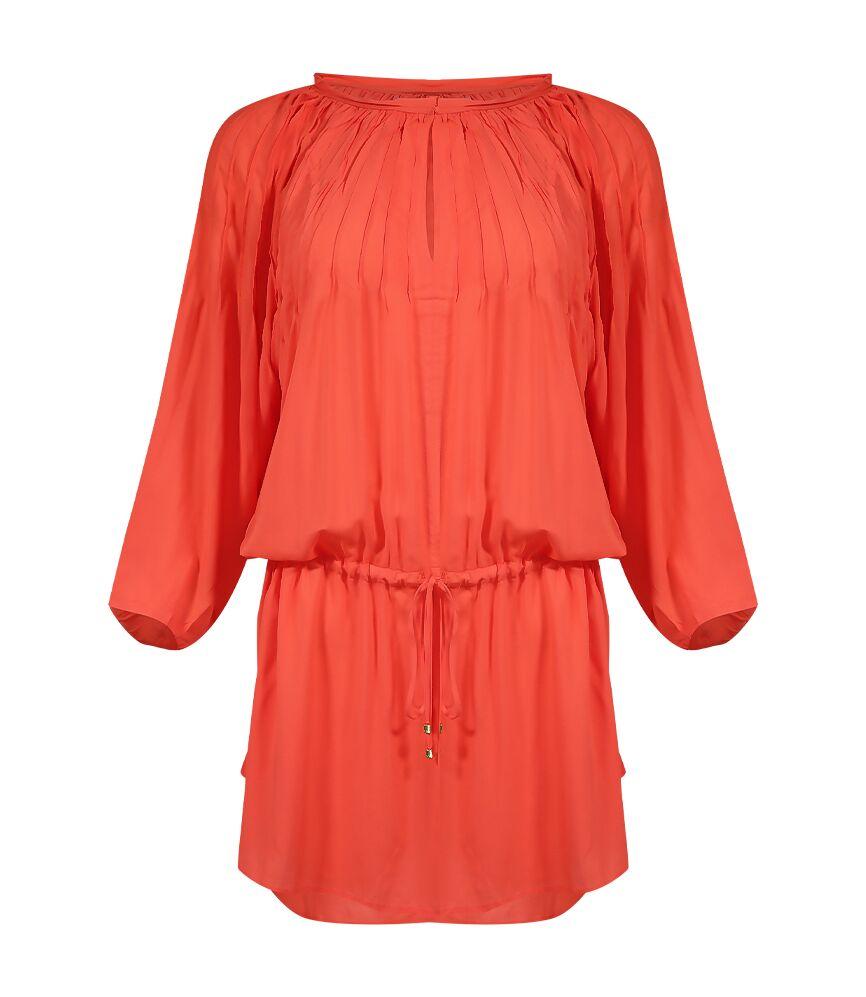 Load image into Gallery viewer, Solid Sara Caftan Coral - M - Kaftan
