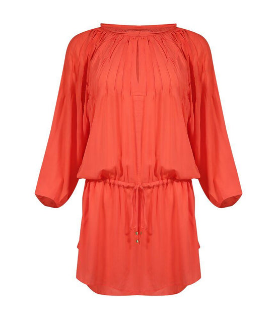 Solid Sara Caftan Coral