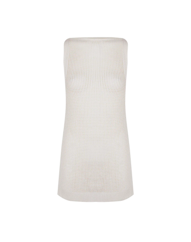 Knit Erika Short Cover Up Off White - Cover Up