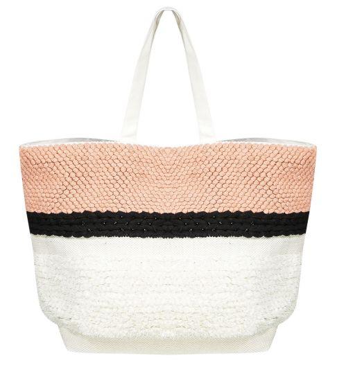 Knot Detail Tote Bag Stripe
