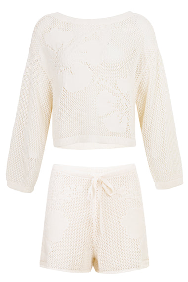 Island Time Sweater & Short Cream