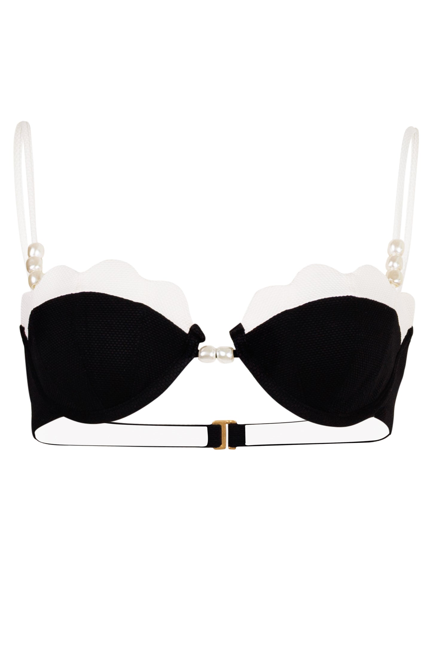 Load image into Gallery viewer, Sunrise Shell Top Black/Cream
