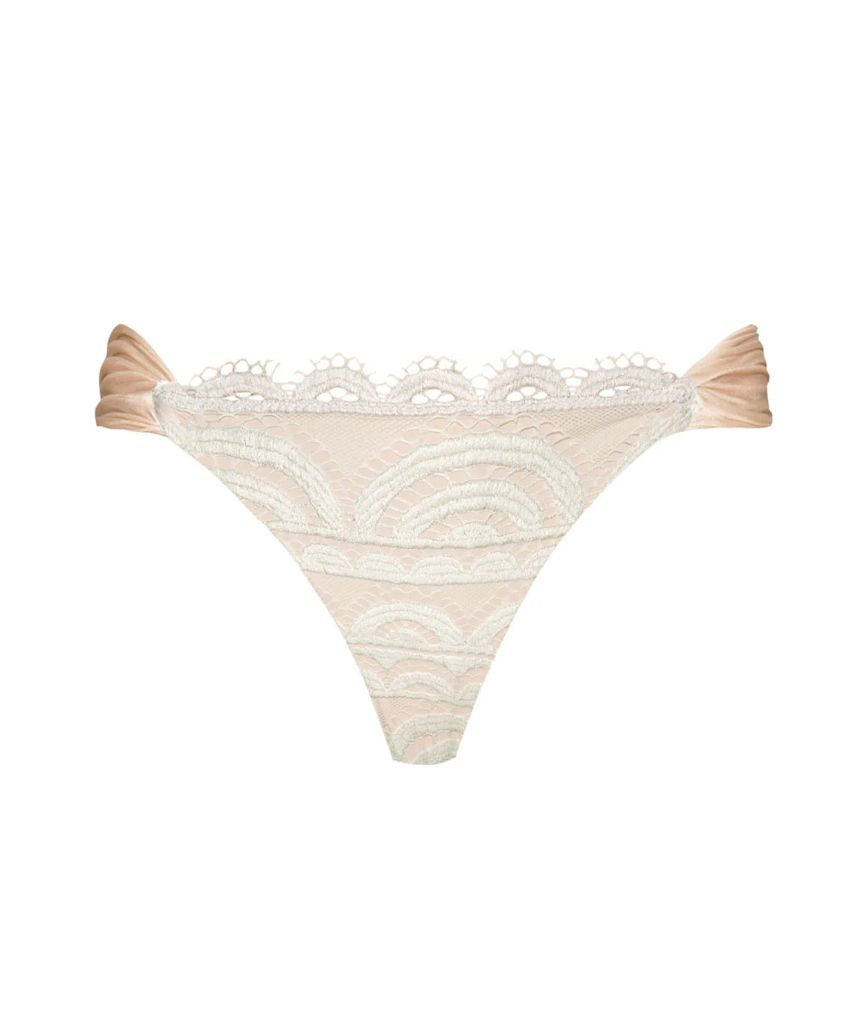 Load image into Gallery viewer, Lace High Waist Bottom Vanilla
