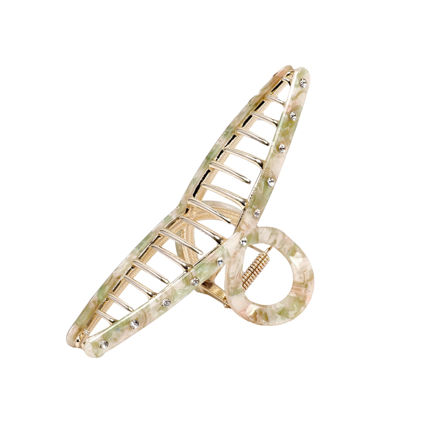 Load image into Gallery viewer, Large Loop Claw Clip Floral - OS - Hair Accessories
