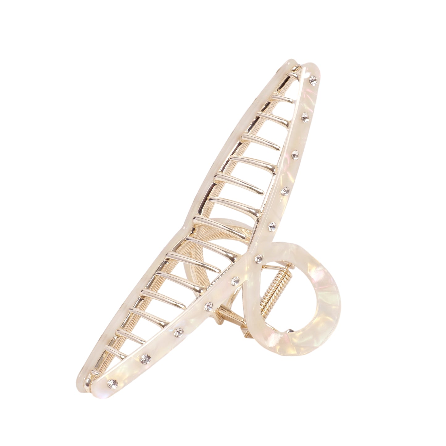 Load image into Gallery viewer, Large Loop Claw Clip Pearl - OS - Hair Accesories
