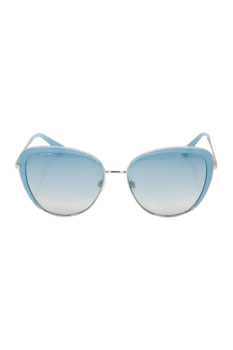 Womens Cat Eye Sunglasses with Blue Lens