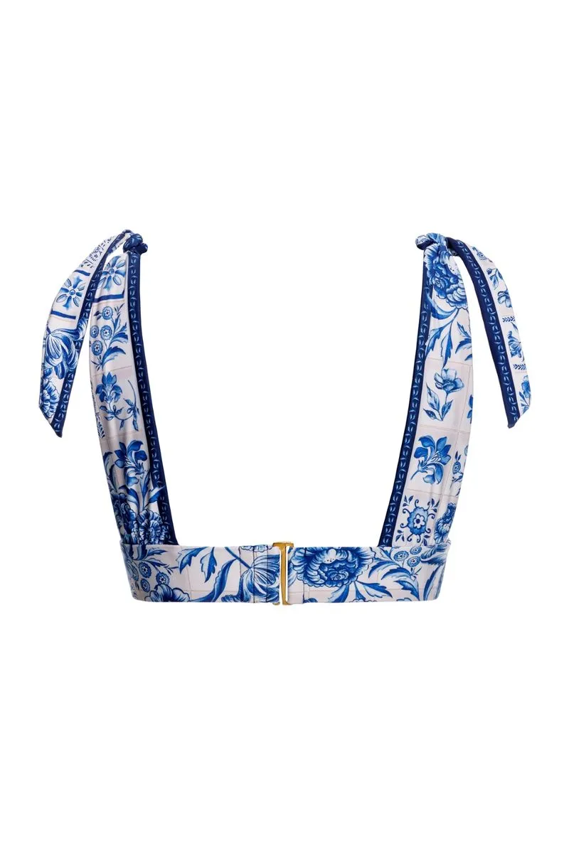 Load image into Gallery viewer, Laurie Azure Bikini Top - Bikini Top
