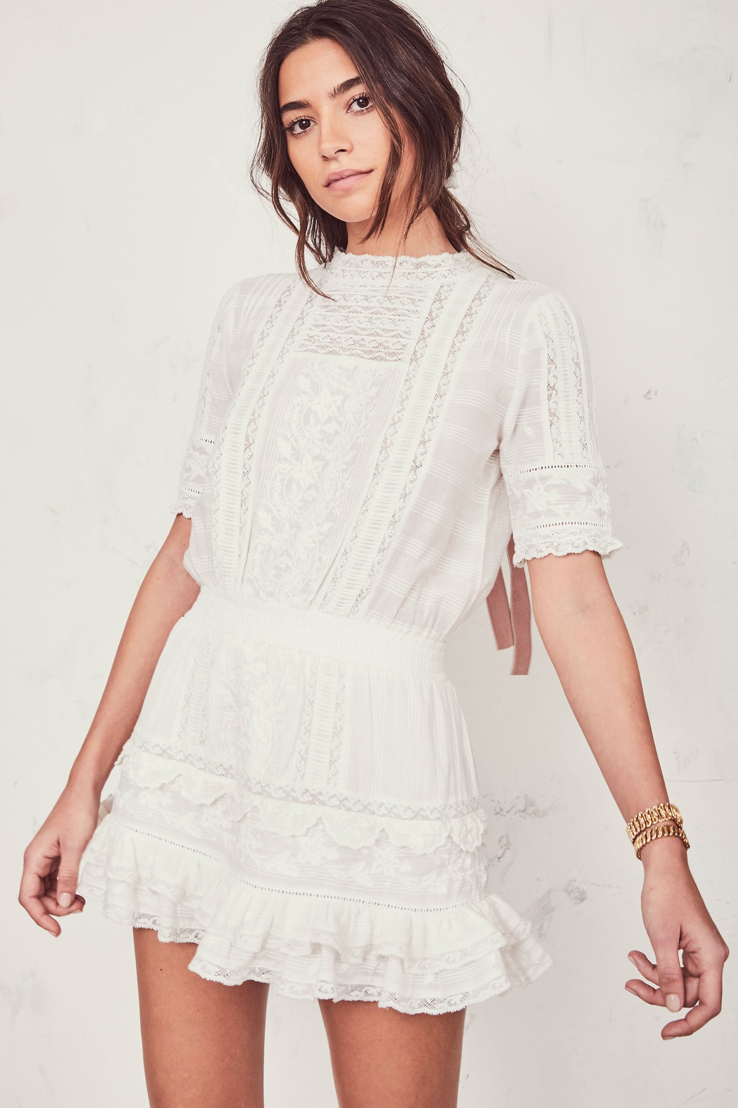 Load image into Gallery viewer, Leighton Dress White - Dress
