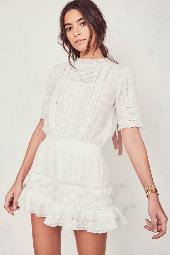 Leighton Dress White