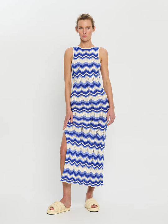 Leighton Maxi Dress Blue Wave - Dress