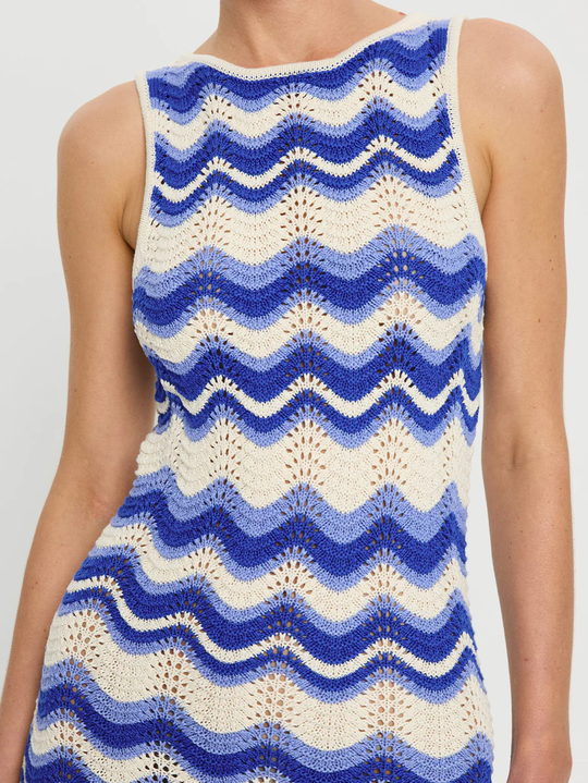 Leighton Maxi Dress Blue Wave - Dress