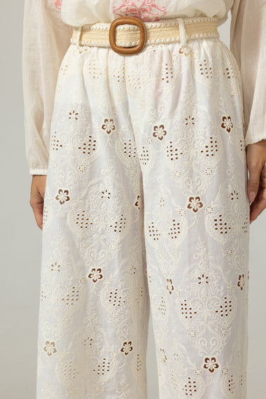 Pants Leni Ecru - Trousers