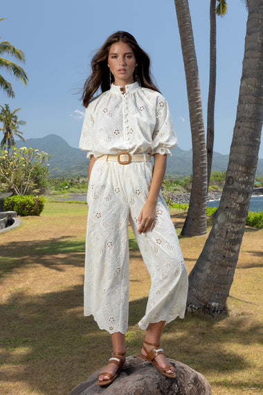 Pants Leni Ecru - Trousers