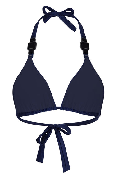 Triangle Detail Bikini Top Tile Blue
