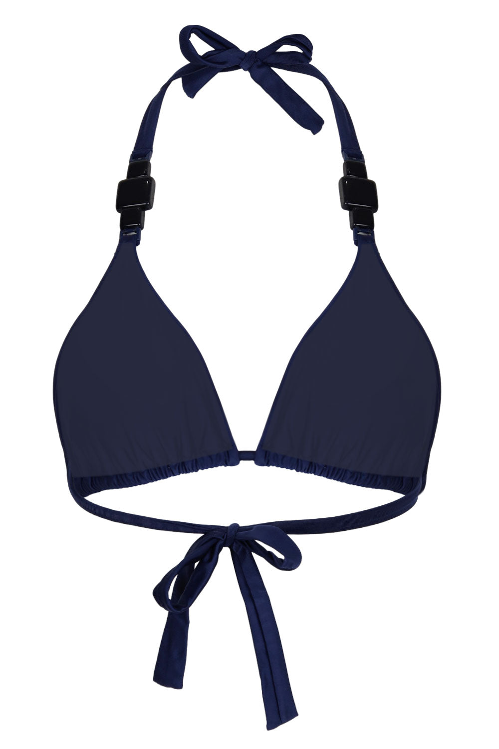 Load image into Gallery viewer, Triangle Detail Bikini Top Tile Blue
