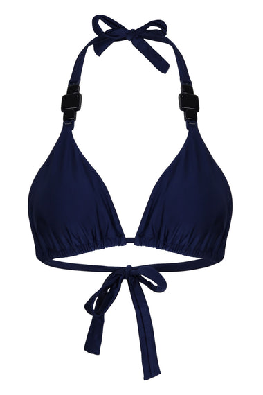 Triangle Detail Bikini Top Tile Blue