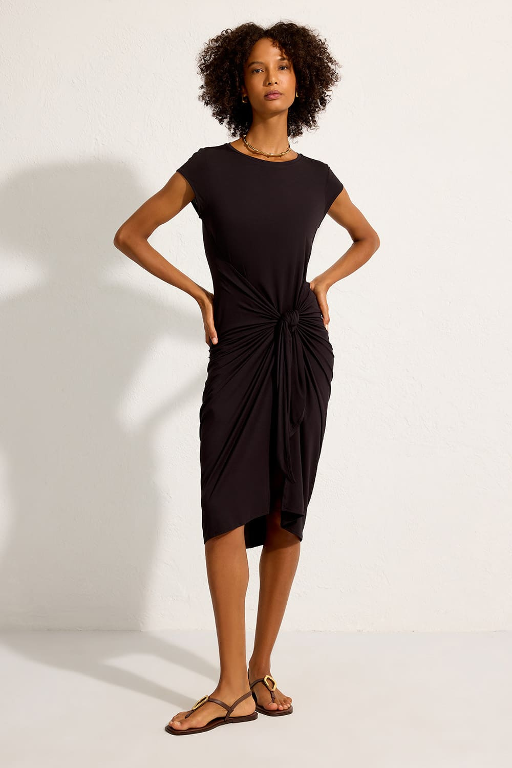 Load image into Gallery viewer, Sarong Cover Up Black
