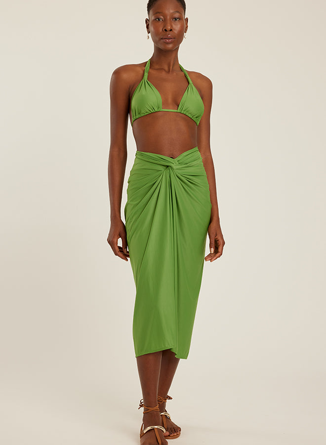 Load image into Gallery viewer, Knot Touch Sarong Matcha - ONE SIZE - Sarong
